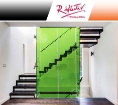 Pellicola decorativa colorata trasparente verde primavera