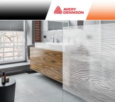 Avery Crystal glass cristallo effetto vetro inciso 123cm