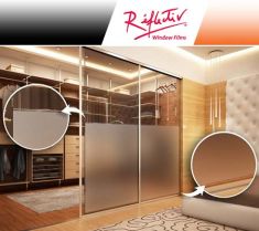 Pellicola smerigliata con due linee