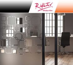 Pellicola adesiva motivo quadrati smerigliati
