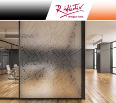 Pellicola smerigliata effetto vetro rotto