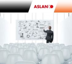 Pellicola adesiva lavagna bianca Aslan